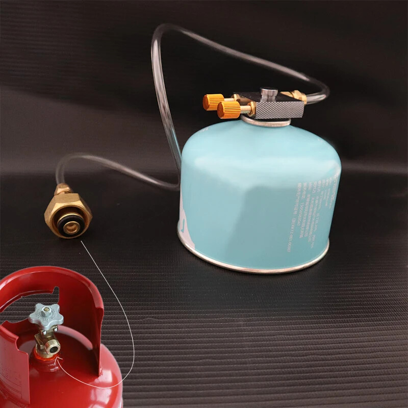 Outdoor Camping Gas Stove Gas Cylinder Filling Adapter Flat Tank