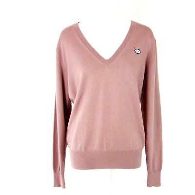 Pullover Damen Rosa See By CHLOE Feinstrick Oberteil Baumwolle Wolle 36 S Neu