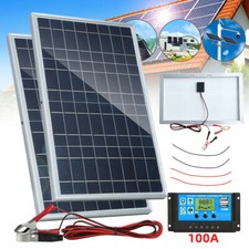 60w Solar Panel Battery Maintainer Car Rv Charger 12v Tender Trickle Waterproof