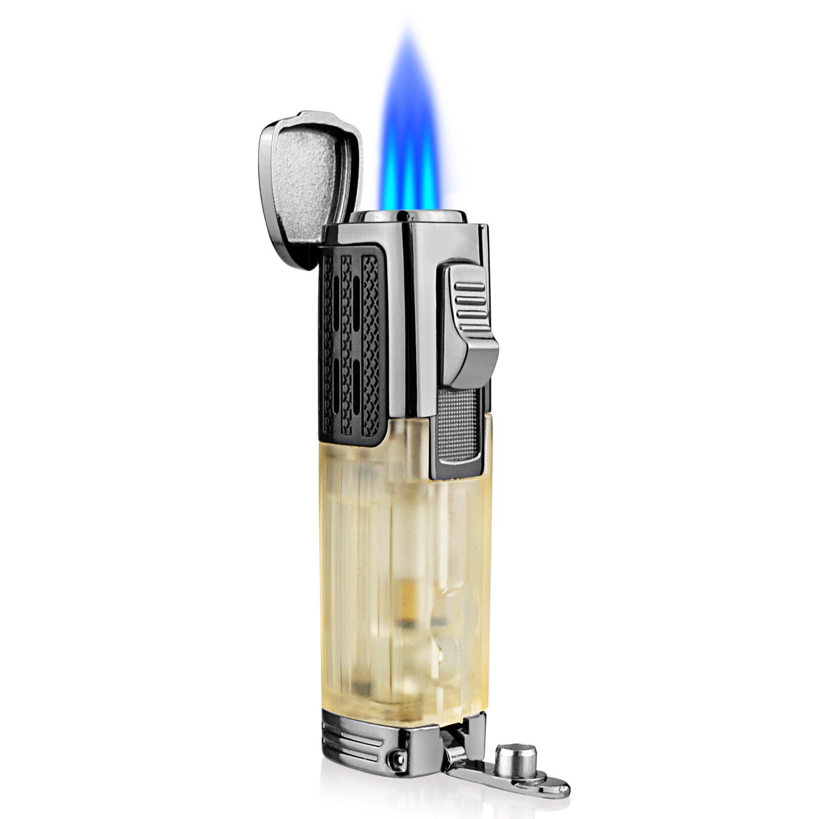 Honst Torch Lighter With Cigar Punch Windproof Triple