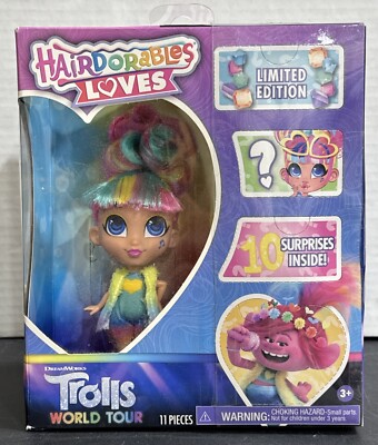 Hairdorables Loves Limited Edition Trolls World Tour Doll 10 Surprises Inside 
