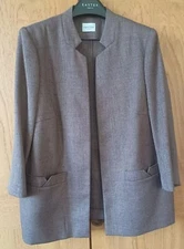 Eastex Jacket Womens Size 12 Coffee Brown Smart/Casual Lightweight