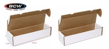 2 BCW Cardboard Card Boxes 1000 Count Hold Baseball Trading MTG Gaming Storage