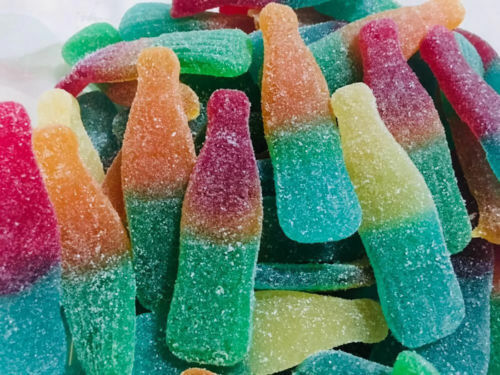 Sweets Tutti Frutti Bottles | Jumbo Fizzy Multi Colour | Bulk Buy Bags | HALAL - Picture 1 of 6