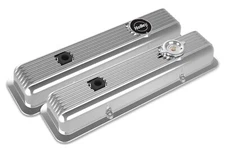 Holley 241-137 Muscle Series Valve Covers for Small Block Chevy Engines -