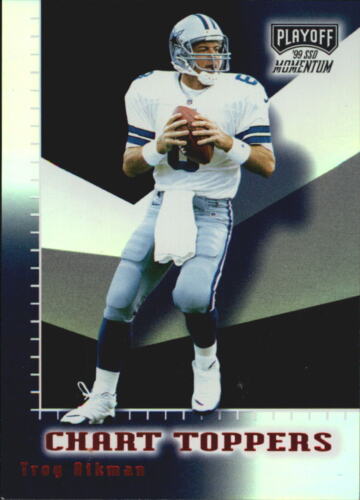 1999 Playoff Momentum SSD Chart Toppers Cowboys Football Card #CT18 Troy Aikman - Picture 1 of 2