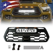 Upgraded Front Bumper Grille Fits For TACOMA 2016-2023 Grill With LED Light Bar