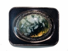 Western Style Belt Buckle  LARGE Oval Cad Stone - Brand NEW 