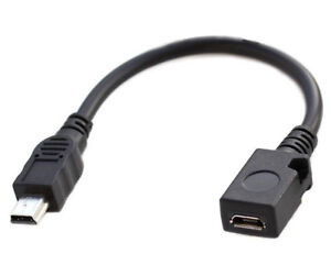 Cables USB Mini 5Pin Female to Micro 5Pin Male 90 Degree Angle Adapter Converter Cable Length: Other 