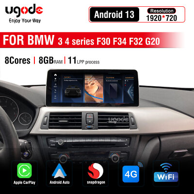 Ugode Android Screen CarPlay GPS Navi Display for BMW 3/4 Series F30 F31 F32
