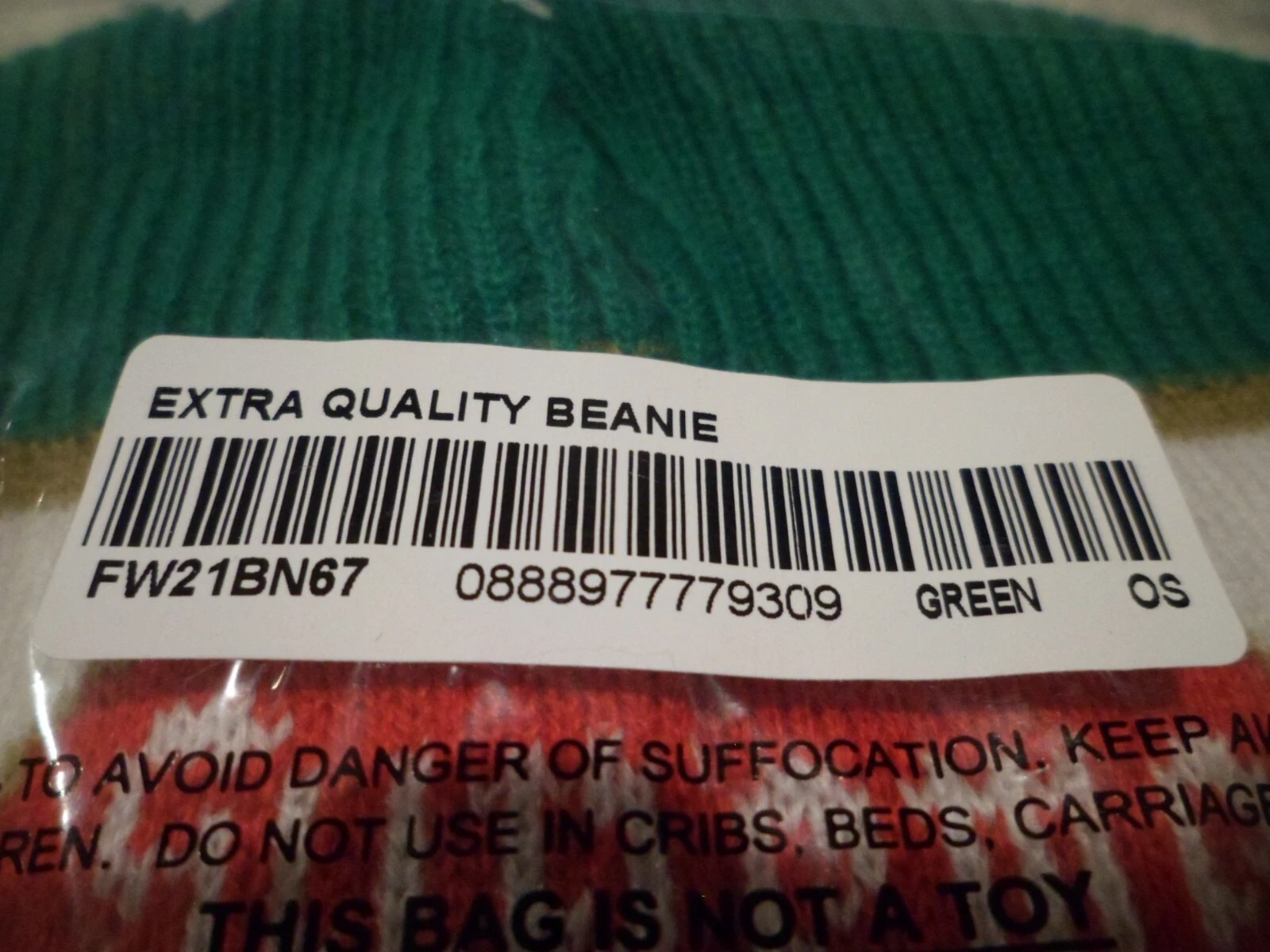 Bonnet Supreme Extra Qualité FW21BN67 Vert
