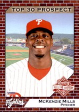 2018 Reading Top 30 Prospects Choice #21 McKenzie Mills Marietta Georgia GA Card