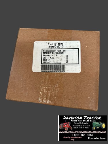 Oil Pump 41314078 Fits Massey Ferguson 203 205 20B 20C 20D 20E 20F 2135 - Picture 2 of 3