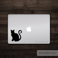 Cat - Vinyl Window Decal Laptop Sticker Kitten Sitting Bumper Sticker Pet Love