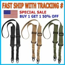 Tactical 2 Point Rifle Gun Sling Strap Adjustable Hunting Shotgun Belts Outdoor