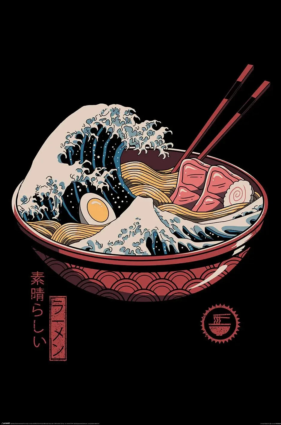 Poster Vincent Trinidad Great Ramen Wave 61x91.5 cm | 24x36 in New Anime