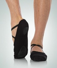 Body Wrappers 246A Adult Size 3M Black Canvas Split Sole Ballet Slipper