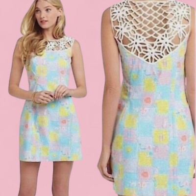 LILLY PULITZER Lacina Written In The Stars Horoscope Zodiac Astrology Dress 0 4F