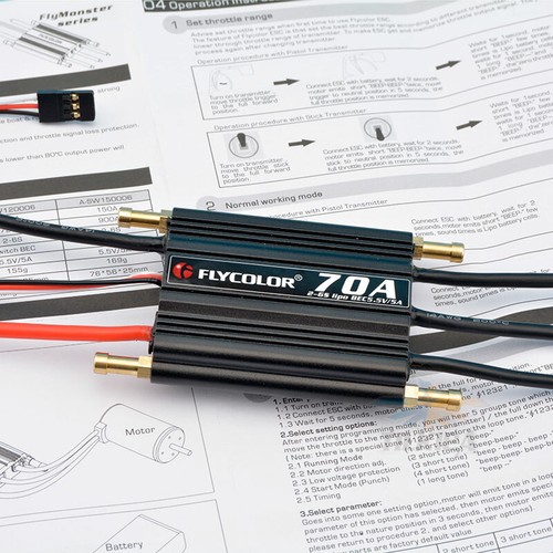 Flycolor Monster ESC Marine RC Boot 50A 70A 90A 120A 150A bürstenlos FE elektrisch - Bild 2 von 11