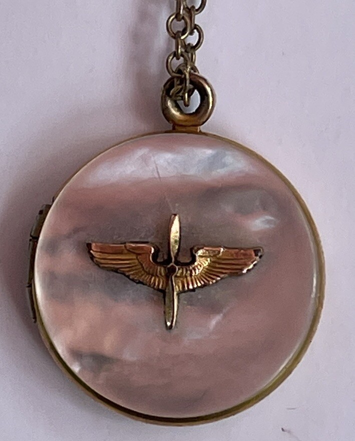 Military Pin Sweetheart Locket US Air Force Gold Plated WW2 | eBay
