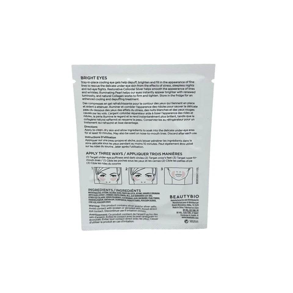 BeautyBio Geles Iluminadores e Inflamatorios para Ojos Brillantes 15 Pares Cara Anti Envejecimiento Foto 4 de 4