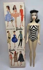 Vintage Barbie Doll Ponytail #3 Brunette Mattel TM Box 1960s