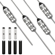 10 Pcs 184 Degree Metal Thermal Cutoffs Thermal Fuse 10A 250V with Non-Insulated