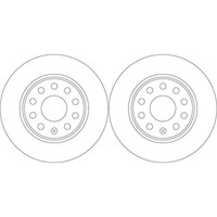 2X TRW Bremsscheiben 272Mm Voll Hinten Passend FüR Audi Q2 Seat Ateca Leon