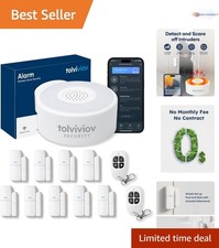 Home Alarm System Wireless 12-Piece DIY Smart Security Kit No Monthly Fee
