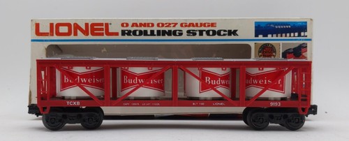 Coche Lionel 6-9193 calibre O Budweiser IVA con cubas rojas y blancas #9193 EX/caja | Condition: Used