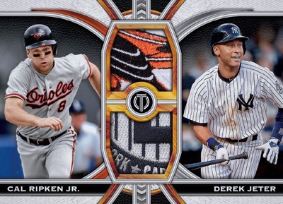 2023 Topps Tribute 23 CAL RIPKEN JR. & DEREK JETER  RARE GOLD PATCH DIGITAL CARD