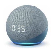 NUEVO Altavoz Inteligente Amazon Echo Dot 4ta Generación con Reloj - Azul Crepúsculo - Sellado