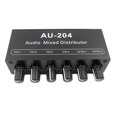 2X(AU-204 Stereo Audio  Mixer Board Headphone Driver  Amplifiers Mixer4165