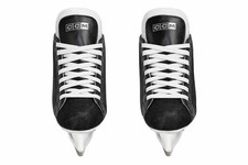 CCM Viva Ultra Ice Hockey Skates Black Maple Leaf Logo Size 11