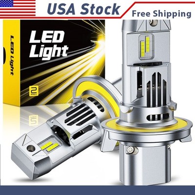Super Bright H13 9008 LED Headlight Bulbs High Low Beam For Ford F-150 2004-14