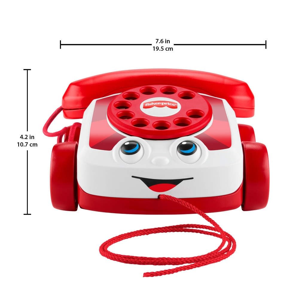 Pretend Toys for Kids Toddlers Girls Boys 1+ Year Old Pull Toy Chatter Telephone