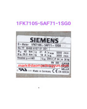 1FK7105-5AF71-1SG0 Second hand servo motor test OK, fast delivery, DHL/FEDEX/UPS
