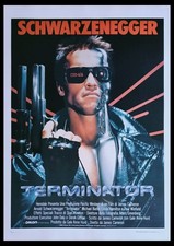 TERMINATOR Original Movie Poster 39x55" Italian LINEN BACKED SCHWARZENEGGER