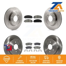 Brake Rotor And Semi-Metallic Pad Front Rear Kit For INFINITI QX80 Nissan Armada