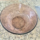 VTG Pyrex 7404-S Cranberry Ribbed Glass Mixing Bowl Cranberry 4.5L Purple Pretty