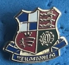 Wealdstone FC crest enamel shield lapel badge