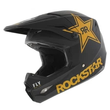 Fly Racing Kinetic MX Helmet Rockstar Matte Black Gold