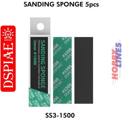 SS3-1500 3mm #1500 Schleifschwamm 5 Stück 1500er Körnung DSPIAE