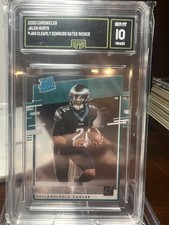 JALEN HURTS 2020 CHRONICLES CLEARLY DONRUSS RC #RRJAH GMA 10 GEM MINT! EAGLES!