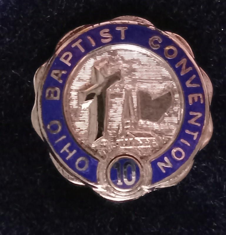 Ohio Baptist Convention Sterling Lapel Pin w/Box