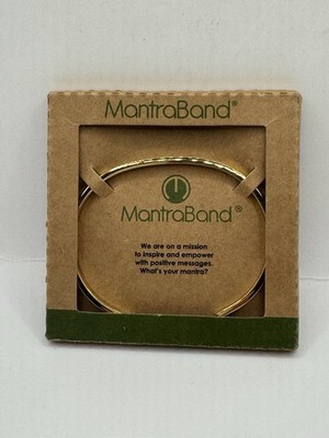 Mantra band Inspirational Engraved Adjustable Cuff Bracelet  RADIANT WARRIOR .