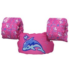 Puddle Jumper: Fabric Life Vest With Armbands - Dolphin - Float Jacket, Kids 2