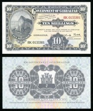 2018 Gibraltar 10 Shillings Commemorating World Tourism Signed Todd P# NL UNC