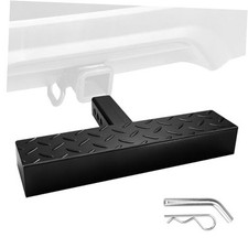 Tow Hitch Mount Bumper Step Alloy Steel Hitch Step with 2 Inch No Brake Light