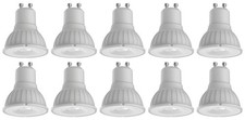 10 x Megaman 140502 LED GU10 PAR16 Lamps 36° 4000K Cool White Dimmable 3.3W